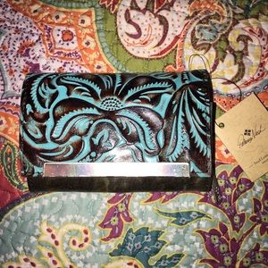 Patricia Nash Turquoise Wallet